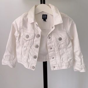 Gap White Denim Jacket 2T (NWOT)